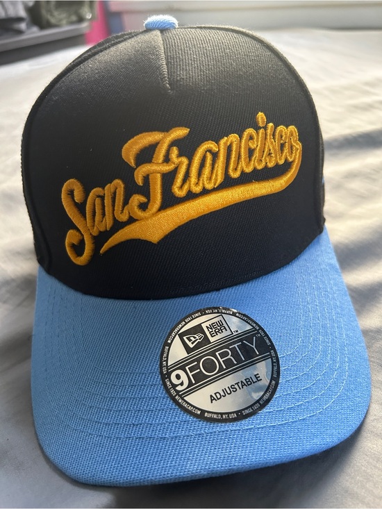 New Era Other - New Era San Francisco Two-Tone Cap - Black & Light Blue with Gold Script